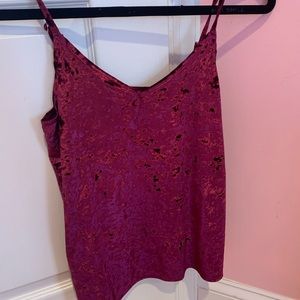 Hollister Red Velvet Top